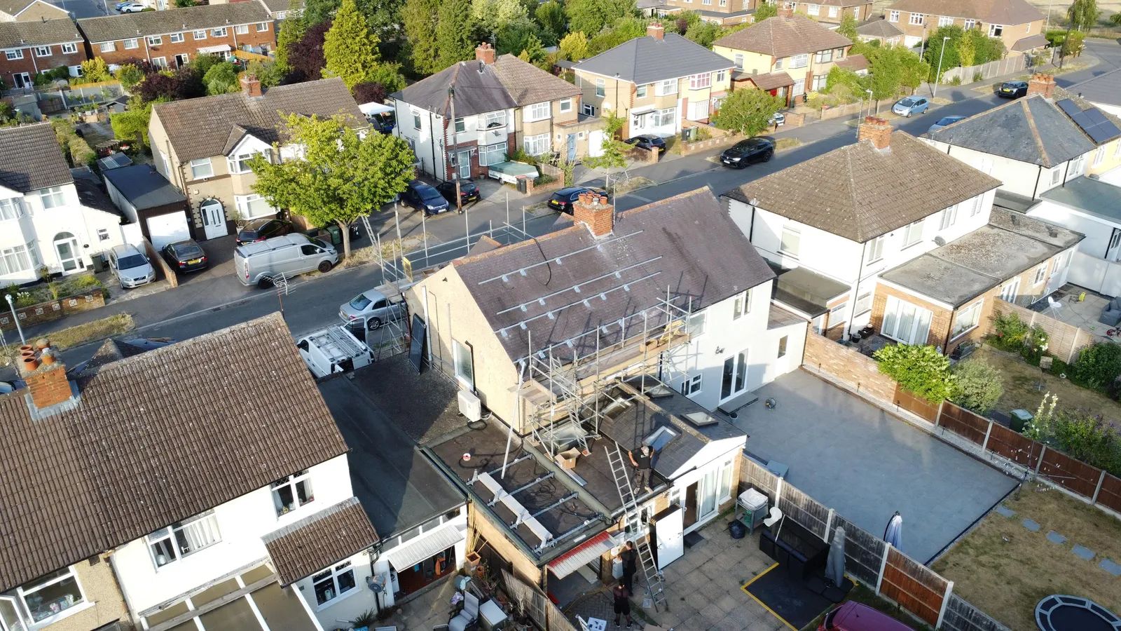 Completed ECONEXIS solar panel installation in Central Bedfordshire