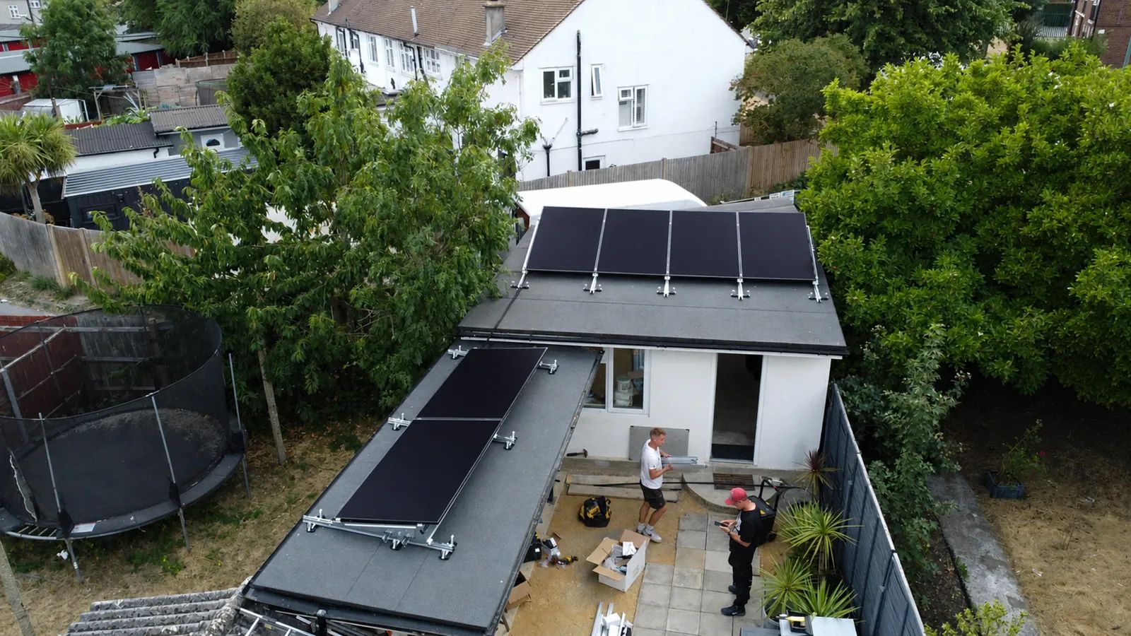 Completed ECONEXIS solar panel installation in Kent
