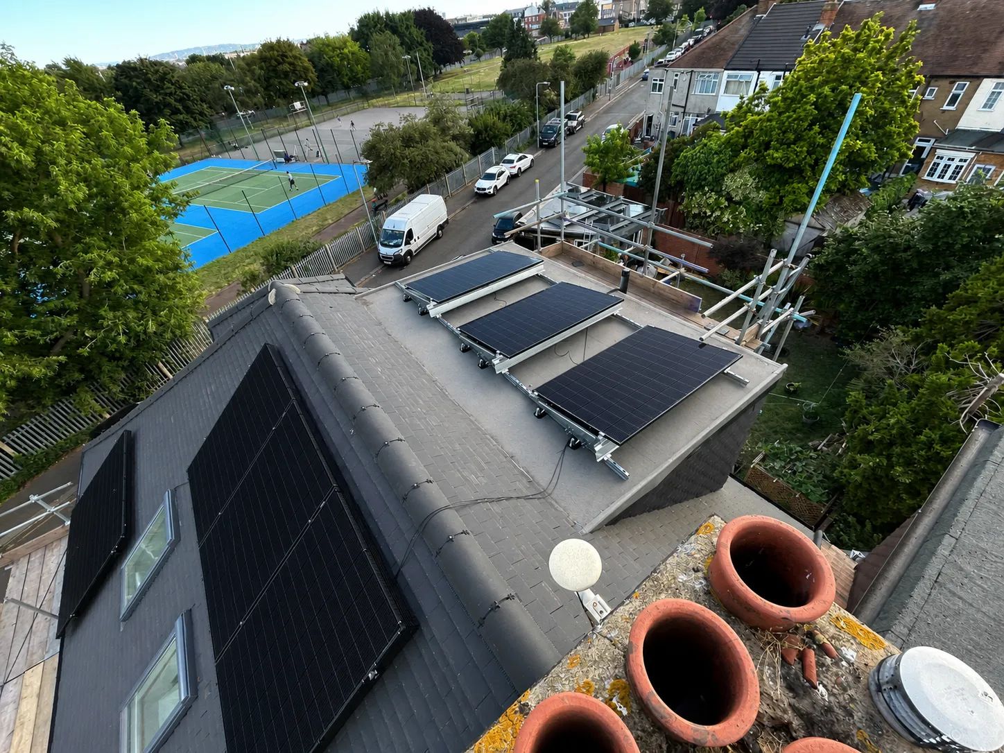 Completed ECONEXIS solar panel installation in Essex