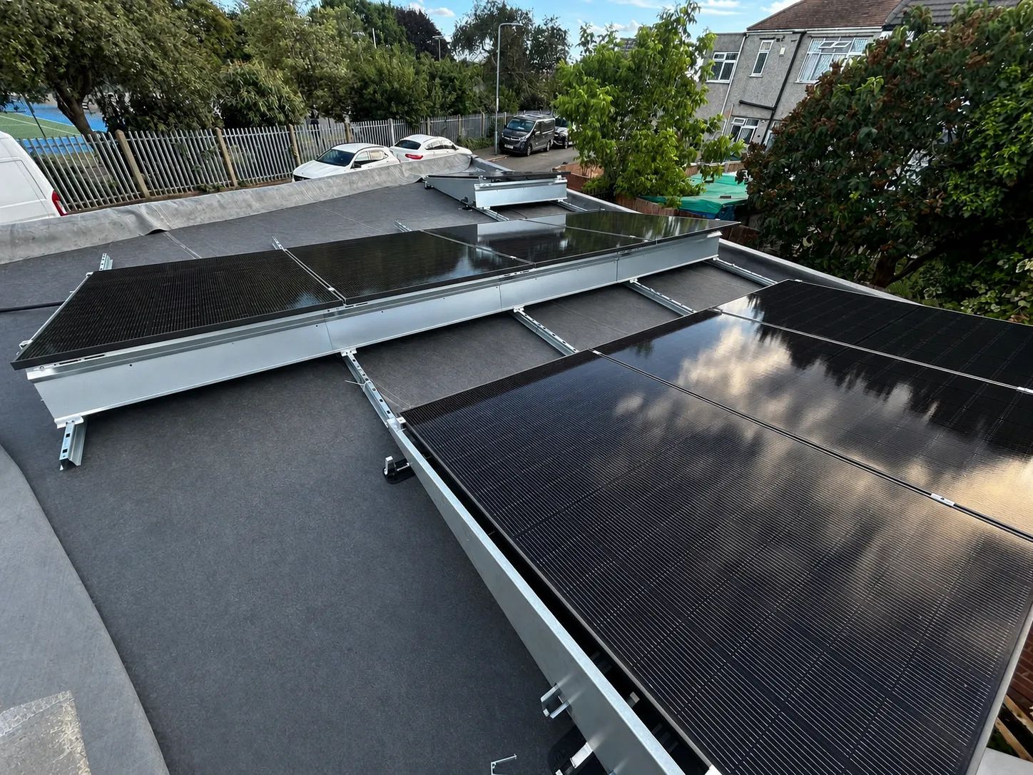 Completed ECONEXIS solar panel installation in Essex